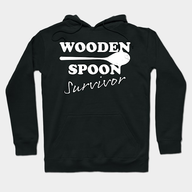 Wooden Spoon Survivor - offensive funny Hoodie by GKalArt